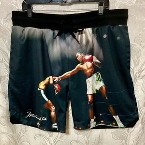 Muhammad Ali x Shoe Palace Men’s Mesh Black Shorts Gym Athletic Boxing 2XL